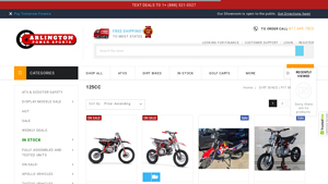 Arlington Powersports - 125cc Pit Bike