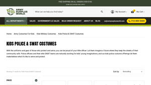 Army Surplus World - Kids SWAT & Police Costumes