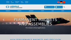 Arnold Magnetics - Samarium Cobalt & Neodymium Iron Boron Magnets