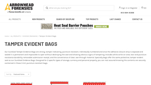 Arrowhead Forensics - SureSeal Tamper Evidence Bags