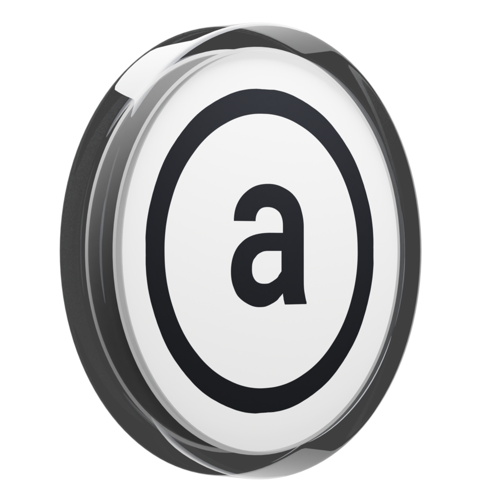 Featured image for arweave coin - Arweave ,AR Glass Crypto Coin 3D ...