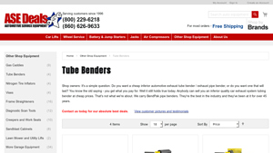 BendPak - Large 3 Die Package for Tube Benders