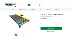 Ashland Conveyor - CDLR16F10S Chain Driven Live Roller