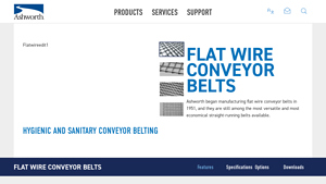 Ashworth - Flat Wire Conveyor Belts