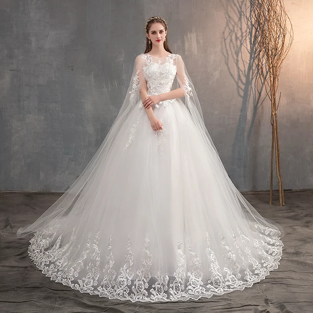 An application scenario or product detail of asian wedding gown white big - Image 7