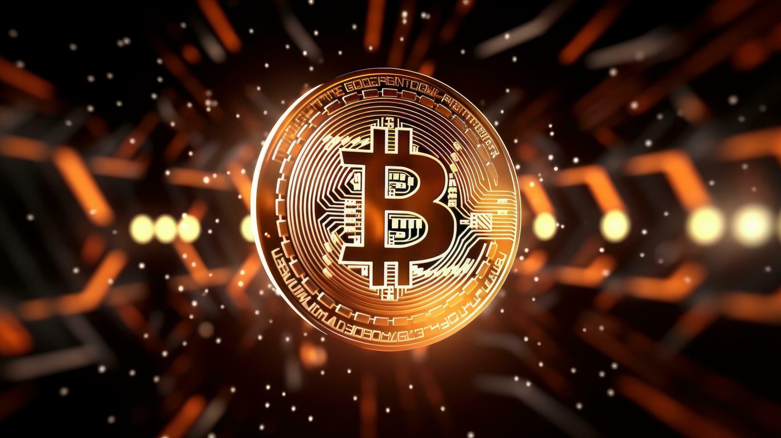 Featured image for assemble ai crypto - AI generated Golden bitcoin background ...
