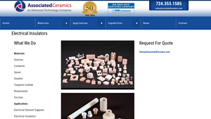 Associated Ceramics - Custom Electrical and Thermal Insulators