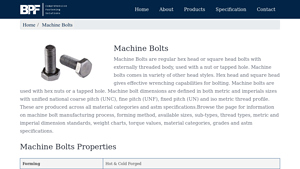 ASTM Bolts - Machine Bolts