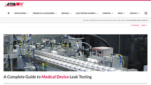 ATEQ - Leak Testing Instruments for Medical Devices