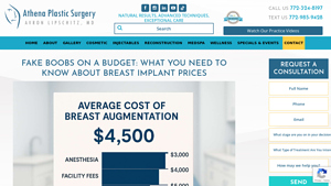 Athena Plastic Surgery - Breast Augmentation Costs