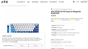 ATK - EDGE 60 HE Esports Magnetic Keyboard