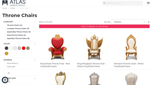 Atlas Chairs - Throne Chairs