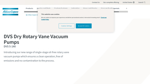 Atlas Copco - Dry Rotary Vane Vacuum Pumps
