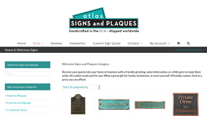 Atlas Signs & Plaques - Custom Welcome Solutions