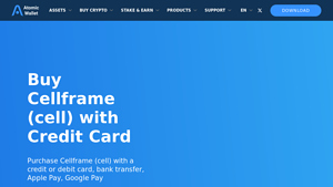 Screenshot of Buy Cellframe (cell) with Credit Card - Atomic Wallet