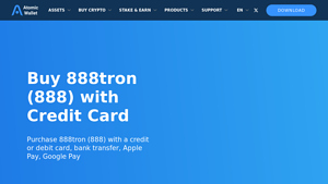 Screenshot of Buy 888tron (888) with Credit Card - Atomic Wallet