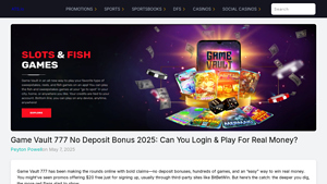 Game Vault 777 - No Deposit Bonus 2025