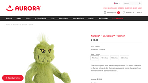 Aurora - Dr. Seuss™ Grinch Plush