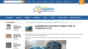 Aussie Sapphire - Tumble-Vibe 10 Tumbler