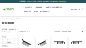 Austin Hardware - Spring Hinge