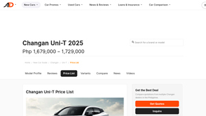 Changan - Uni-T 2025 Model