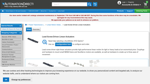 AutomationDirect - Lead Screw Driven Linear Actuators