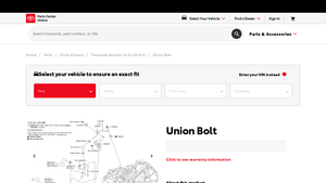 Toyota - Union Bolt #9040112039