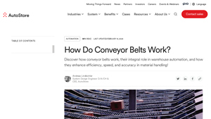 AutoStore System - Conveyor Belt Solutions
