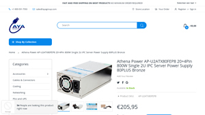 Athena Power - AP-U2ATX80FEP8 800W Server Power Supply