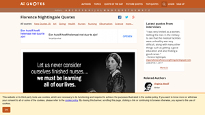 AZQuotes - Nursing as an Art