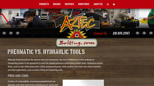Aztec Bolting - Pneumatic and Hydraulic Tools
