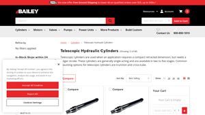 Bailey Hydraulics - Telescopic Hydraulic Cylinders