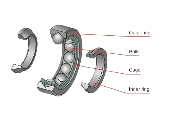 An application scenario or product detail of ball bearing components - Image 1