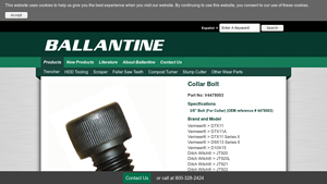 Ballantine - 3/8 Bolt for Collar