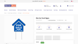 BannerBuzz - Die-Cut Yard Signs
