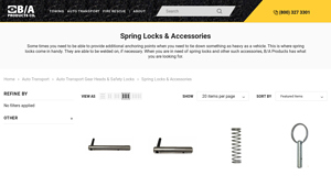 B/A Products - Spring Lock w/Long Drive Pin