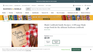 Barnes & Noble - Blank Cookbook Family Recipes