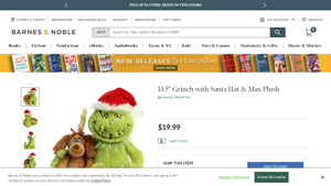 Aurora World Inc. - 14.5 Grinch with Santa Hat & Max Plush