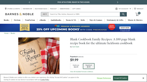 Barnes & Noble - Blank Cookbook Family Recipes