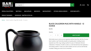 Bar Products - Black Cauldron Mug 12oz