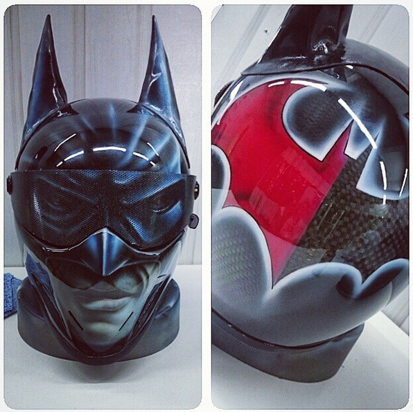 An application scenario or product detail of batman motorcycle helmet - Image 19