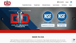 B&D Cold Headed Products - High Strength Fasteners