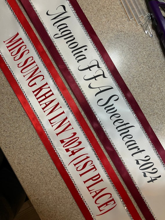 An application scenario or product detail of beauty pageant sash - Image 14