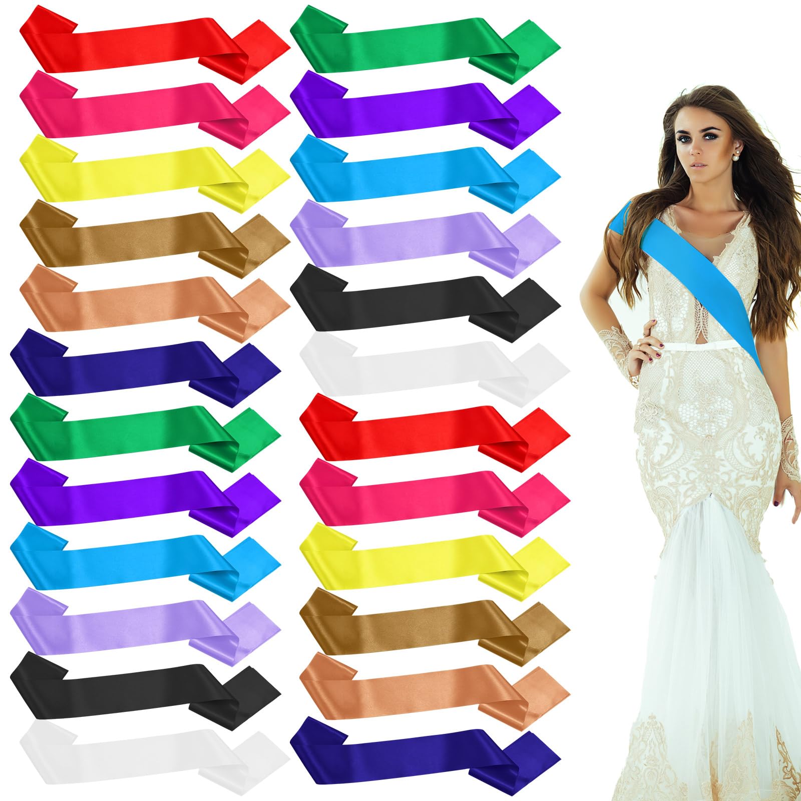 An application scenario or product detail of beauty pageant sash - Image 19