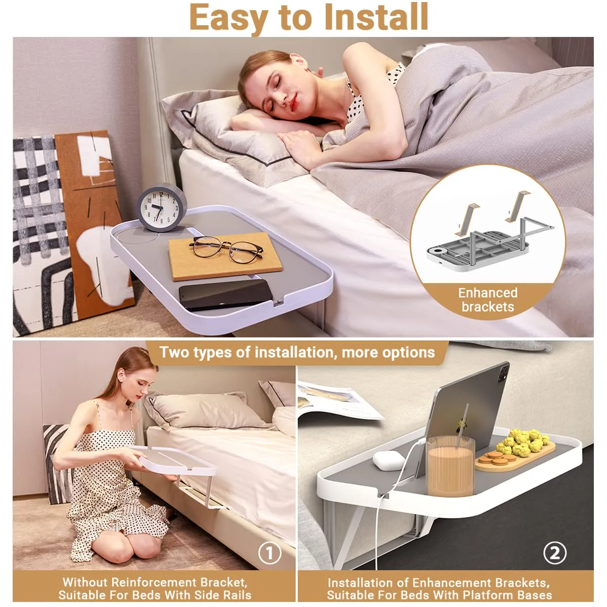 An application scenario or product detail of bedside table tray - Image 14