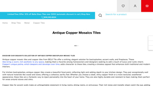 BELK Tile - Antique Copper Mosaic Tiles