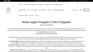 Belmonte Bikes - Stylish Street Legal Mini Choppers