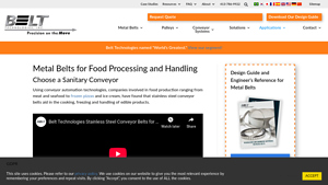 Belt Technologies - Stainless Steel Conveyor Belts