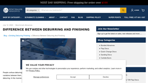 Benchmark Abrasives - Deburring Solutions