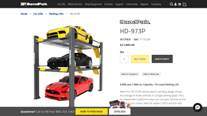 BendPak - HD-973P Three-Level Parking Lift